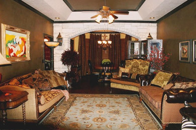 Elegant living room photo in Oklahoma City
