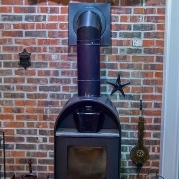 Repurposed wood burning stove