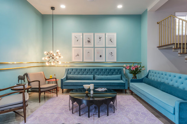 Contemporary Living Room by P & D Associates