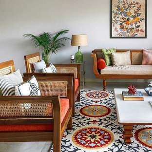 Asiatisches Wohnzimmer in Mumbai