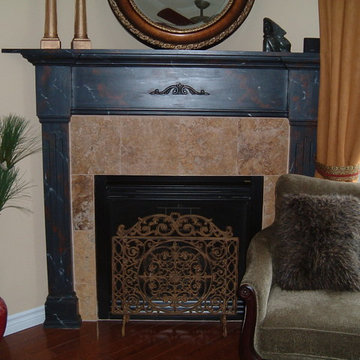 Residential - Faux Painted Drywall Fireplace