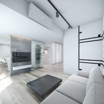 Residential interior rendering