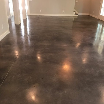 Residential Interior Stained Concrete