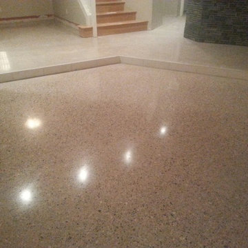 Residential polished concrete.