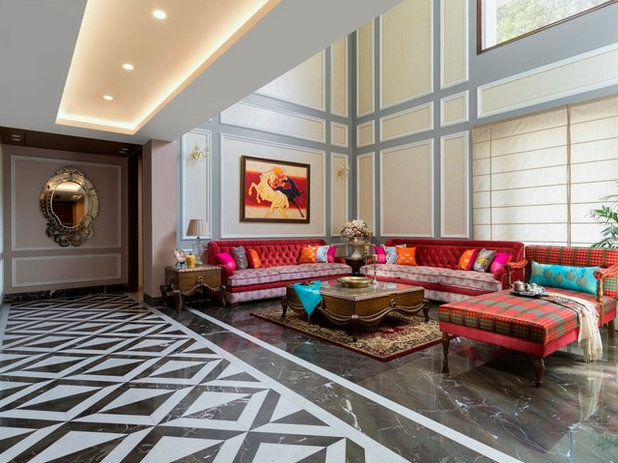 Eclectic Living Room by I - DESIGN STUDIOS