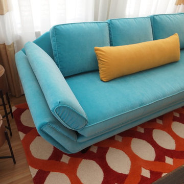 Retro Sofa in Blue