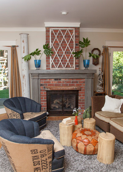 Eclectic Living Room by Whitney Lyons