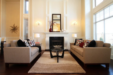 Inspiration for a timeless living room remodel in Vancouver