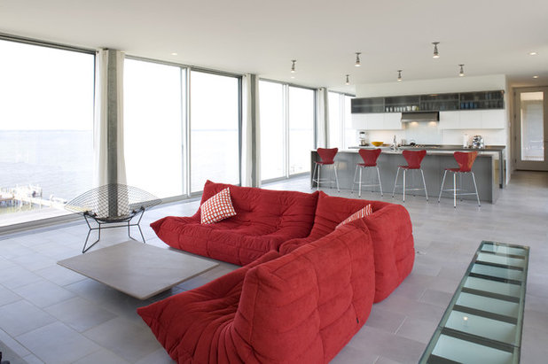 Modern Vardagsrum by Ziger|Snead Architects