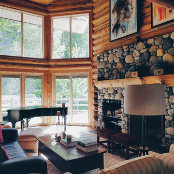 River Ranch Log Cabin Home