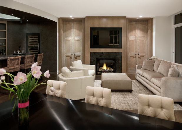 Modern Living Room by Robert J Erdmann Design, LLC