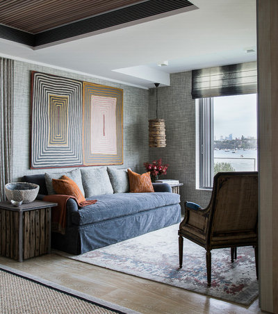 Modern Wohnbereich by Marylou Sobel Interior Design