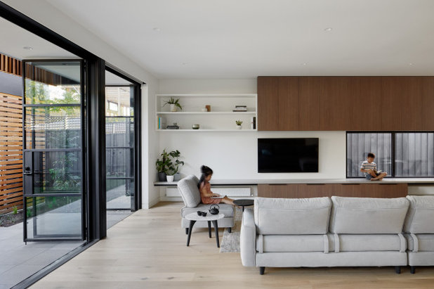 Modern Living Room by Chan Architecture Pty Ltd
