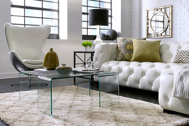 Inspiration for a modern living room remodel in Birmingham