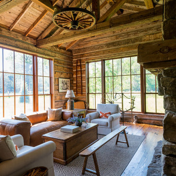 Rustic and Modern Living Room