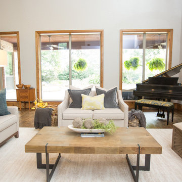 Rustic Contemporary Living Room