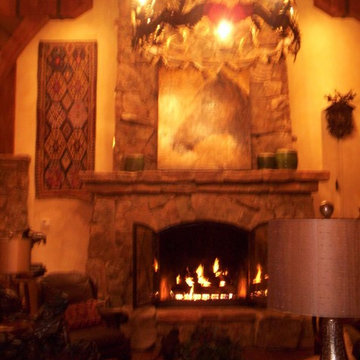 Rustic Fireplace Installation