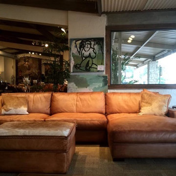 Rustic Leather Sofa by Eleanor Rigby (Austin Tx & Houston Tx.)