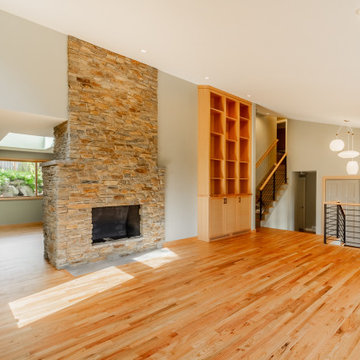 Rustic Meets Modern Living Room Remodel