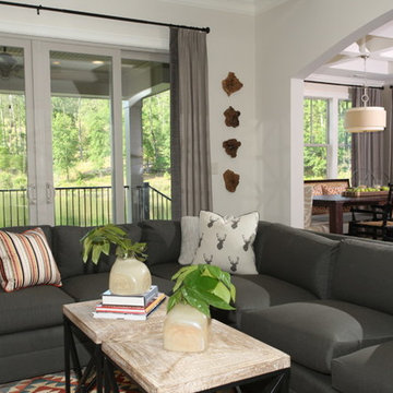 Rustic Modern Design: Living Room