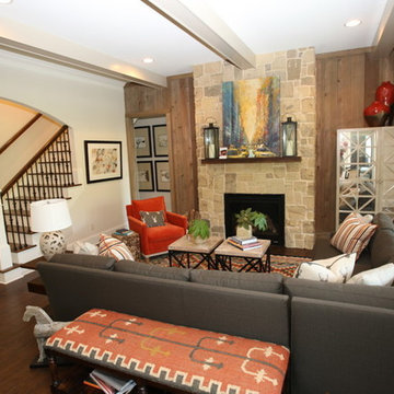 Rustic Modern Design: Living Room