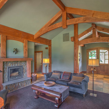 Rustic Style and Chamfered Timbers in Morgan, Washougal, WA