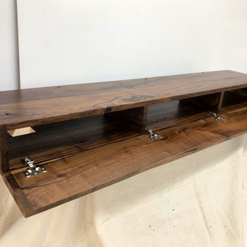 Rustic walnut with clear finish
