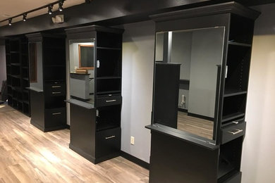 Salon Cabinetry in Black