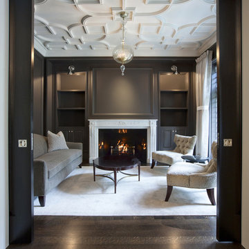 Salon with Custom Plaster Ceiling