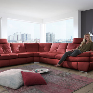 Salzburg Leather Sectional Sofa Sleeper by Nordholtz | $5,795