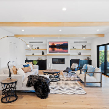 San Carlos, CA | Modern Farmhouse | Living Room