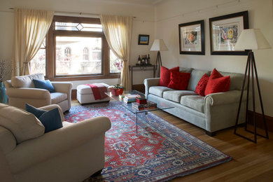 Inspiration for a transitional living room remodel in Philadelphia