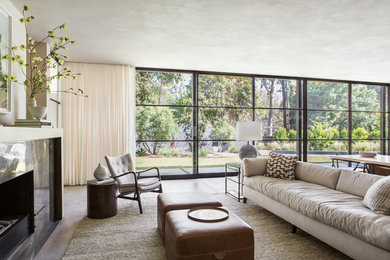 Inspiration for a contemporary living room remodel in Los Angeles