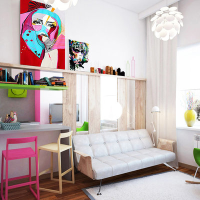 Scandinavian Living Room by Rise Art