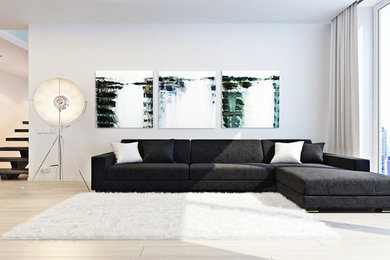 Scandinavian living room in London.
