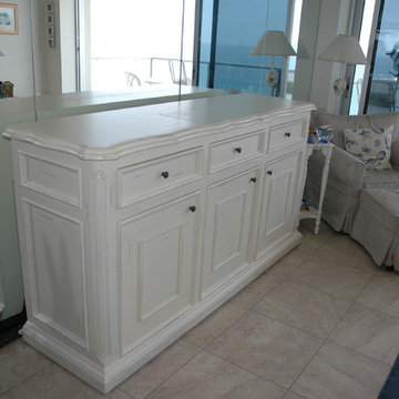 Scarlet TV Lift Cabinet. US Made Beach Cottage TV Lift Cabinet.