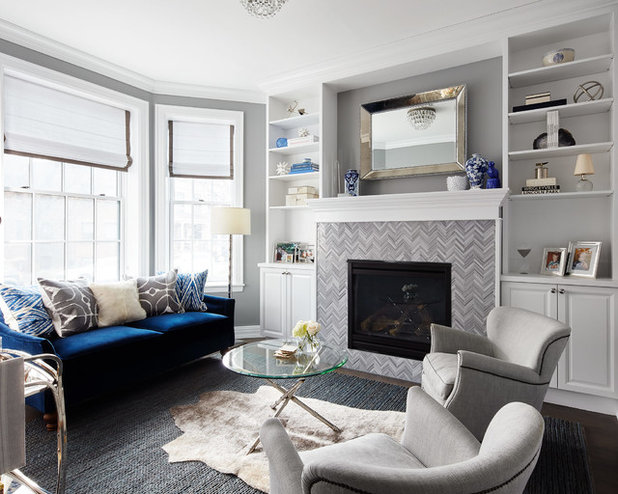 Transitional Living Room by Third  Coast Interiors