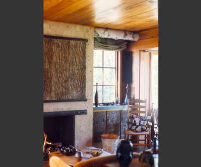 Rustic Living Room by Scott Cornelius Architect