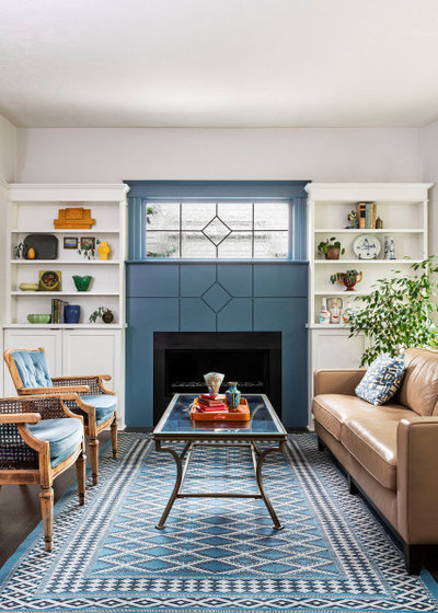 Eclectic Living Room by Vicki Simon Interior Design