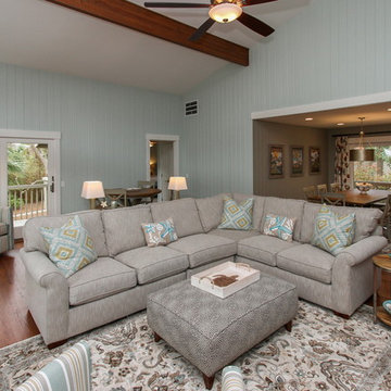 Sea Pines Contemporary Cottage Full Renovation - Living Room