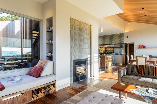 Midcentury Living Room by Hudson Street Design