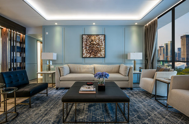 Contemporary Living Room Seah Apartment