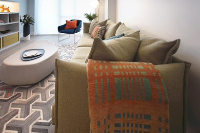 Inspiration for a modern living room remodel in Austin