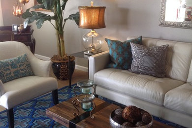 Living room - eclectic living room idea in Orange County