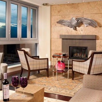 Seattle Waterfront Fireplace Accent