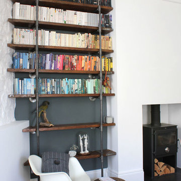 Sebastian Reclaimed Scaffolding Boards and Steel Pipe Industrial Chic Shelving