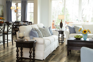 Living room - transitional living room idea in Orange County