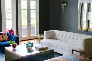 Living room - transitional living room idea in New York