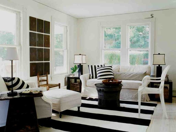 Shabby-Chic Style Living Room by SchappacherWhite Architecture D.P.C.