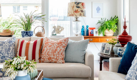 Room of the Week: A Colourful, Curated Family Living Area